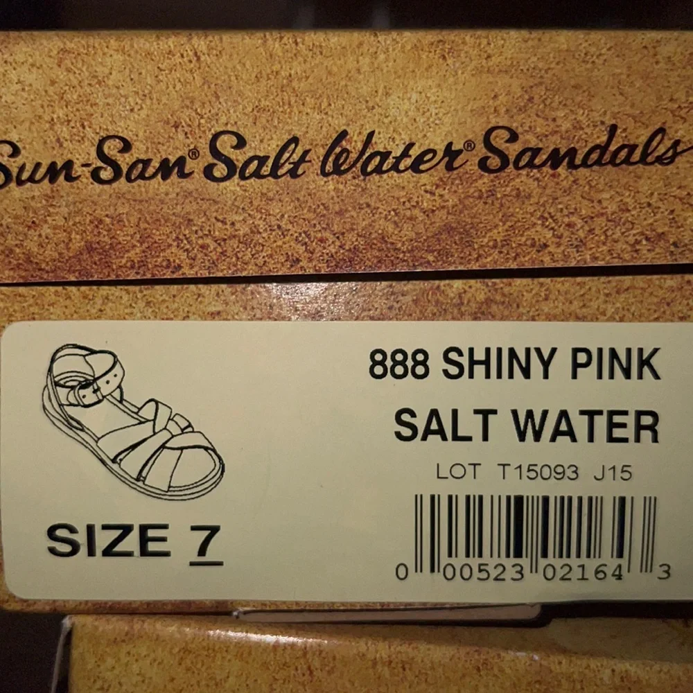 AUTH NIB Salt Water the Original Sandal Toddler Little Kids SHINY PINK